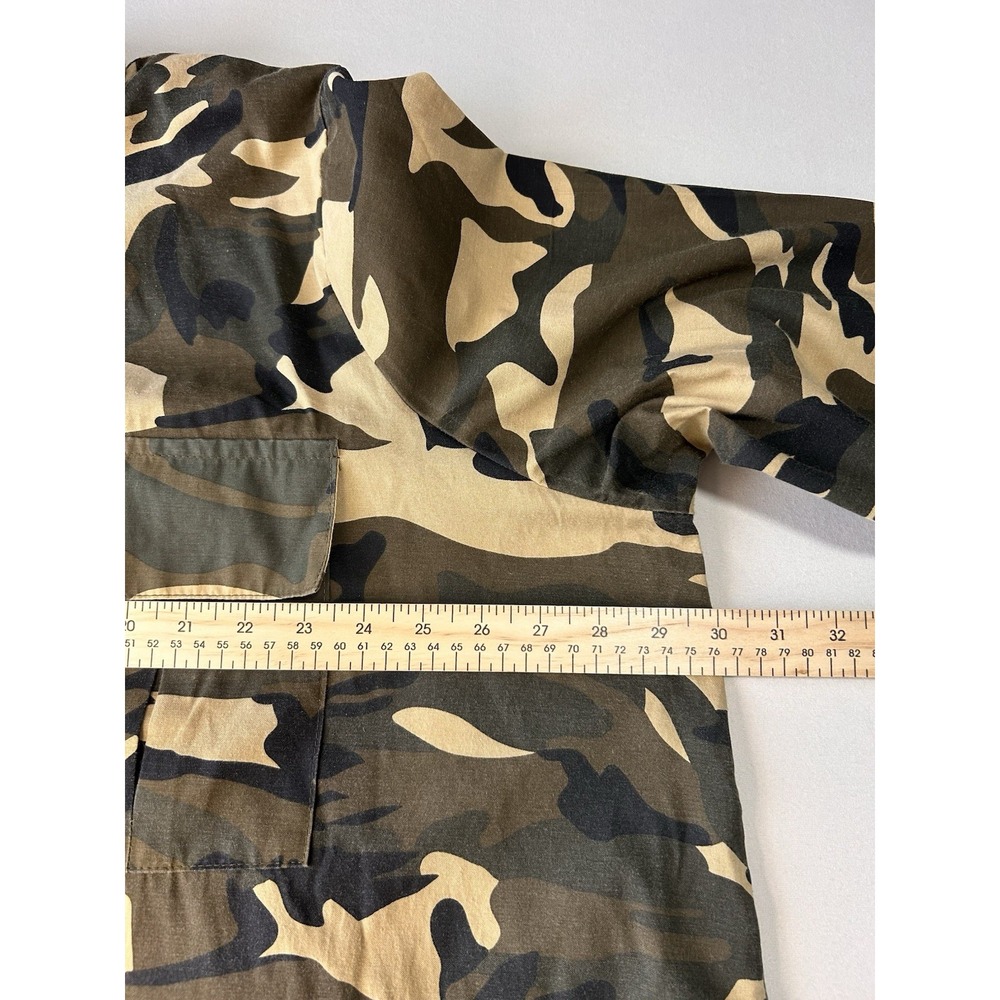 Ashley Stewart Women's Plus Size 24 Camo High-Low Button-Up Tunic Shirt - Picture 4 of 7